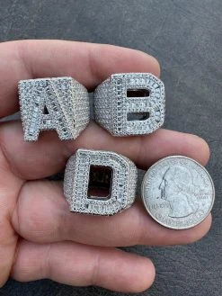Real MOISSANITE Large Initial Letter Ring Iced Baguette Hip Hop 925 Silver A-Z 30 Real MOISSANITE Large Initial Letter Ring Iced Baguette Hip Hop 925 Silver A-Z -Harlem Bling Shop harlembling real moissanite large initial letter ring iced baguette hip hop 925 silver a z 06357.1679426628