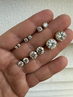 Real Moissanite Pushback Stud Earrings 14k Gold Plated 925 Silver Hip Hop 3-10mm 28 Real Moissanite Pushback Stud Earrings 14k Gold Plated 925 Silver Hip Hop 3-10mm -Harlem Bling Shop harlembling real moissanite pushback stud earrings 14k gold plated 925 silver hip hop 3 10mm 36662.1685568968