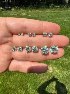 Real Moissanite Pushback Stud Earrings 14k Gold Plated 925 Silver Hip Hop 3-10mm 31 Real Moissanite Pushback Stud Earrings 14k Gold Plated 925 Silver Hip Hop 3-10mm -Harlem Bling Shop harlembling real moissanite pushback stud earrings 14k gold plated 925 silver hip hop 3 10mm 40148.1685568982