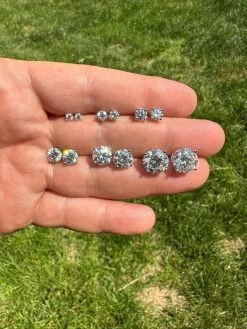 Real Moissanite Pushback Stud Earrings 925 Silver Hip Hop Mens Ladies 3mm-10mm 32 Real Moissanite Pushback Stud Earrings 925 Silver Hip Hop Mens Ladies 3mm-10mm -Harlem Bling Shop harlembling real moissanite pushback stud earrings 925 silver hip hop mens ladies 3mm 10mm 80175.1685568971