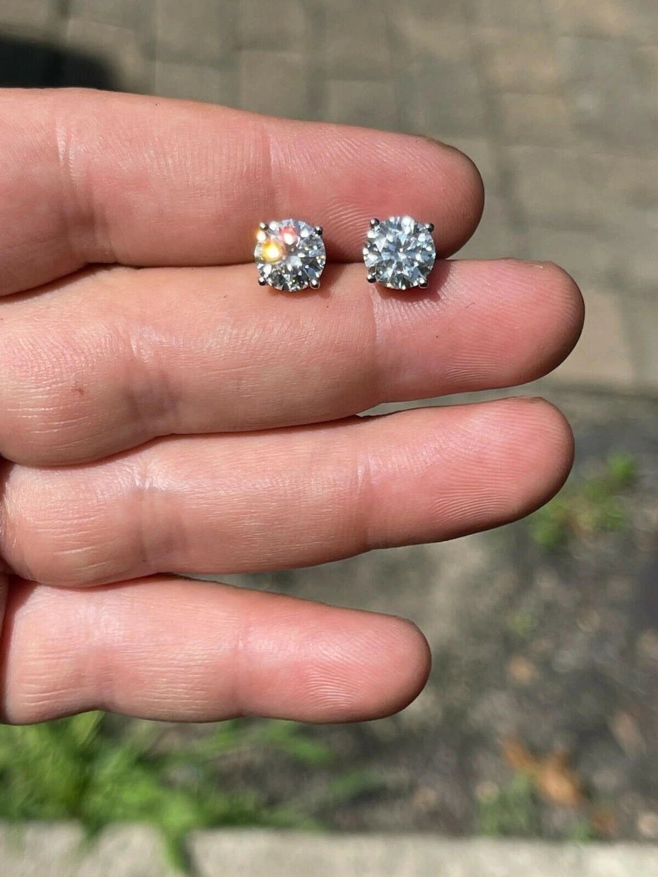 Real Moissanite Pushback Stud Earrings 925 Silver Hip Hop Mens Ladies 3mm-10mm 19 Real Moissanite Pushback Stud Earrings 925 Silver Hip Hop Mens Ladies 3mm-10mm - Image 17