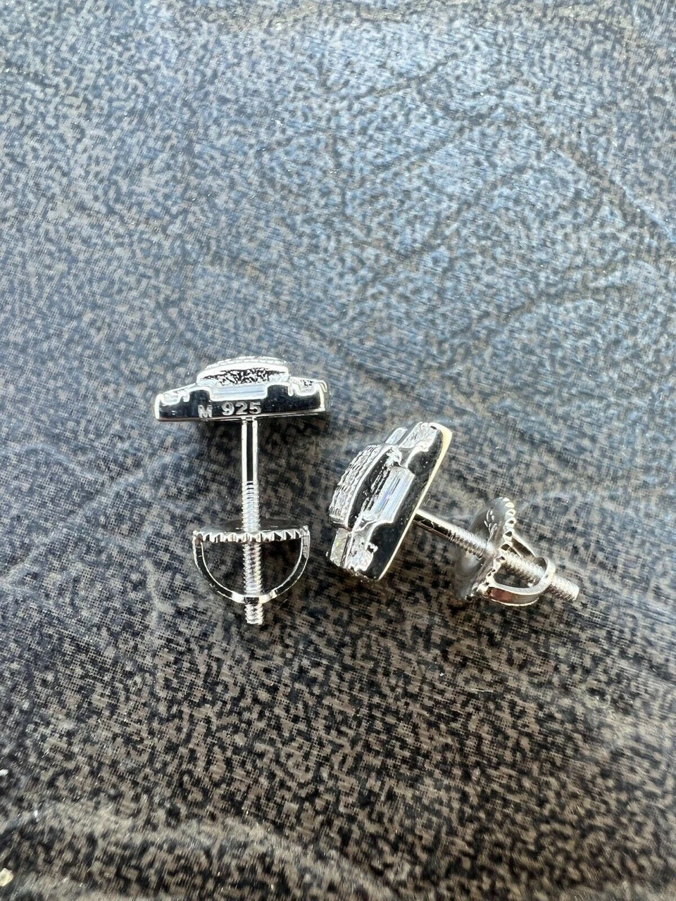 Real MOISSANITE Silver Iced Baguette Hip Hop Earrings Studs Pass Diamond Tester 12 Real MOISSANITE Silver Iced Baguette Hip Hop Earrings Studs Pass Diamond Tester - Image 10