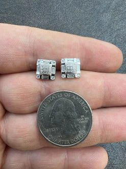 Real MOISSANITE Silver Iced Baguette Hip Hop Earrings Studs Pass Diamond Tester 15 Real MOISSANITE Silver Iced Baguette Hip Hop Earrings Studs Pass Diamond Tester -Harlem Bling Shop harlembling real moissanite silver iced baguette hip hop earrings studs pass diamond tester 63557.1664358971