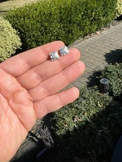 Real MOISSANITE Silver Iced Baguette Hip Hop Earrings Studs Pass Diamond Tester 21 Real MOISSANITE Silver Iced Baguette Hip Hop Earrings Studs Pass Diamond Tester -Harlem Bling Shop harlembling real moissanite silver iced baguette hip hop earrings studs pass diamond tester 82192.1664360278