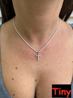 Real MOISSANITE Solid 10k White Gold Iced Tennis Cross Pendant Necklace 5 Sizes 39 Real MOISSANITE Solid 10k White Gold Iced Tennis Cross Pendant Necklace 5 Sizes -Harlem Bling Shop harlembling real moissanite solid 10k white gold iced tennis cross pendant necklace 5 sizes 18201.1696645518