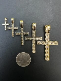 Real MOISSANITE Solid 10k Yellow Gold Iced Tennis Cross Pendant Necklace 5 Sizes 27 Real MOISSANITE Solid 10k Yellow Gold Iced Tennis Cross Pendant Necklace 5 Sizes -Harlem Bling Shop harlembling real moissanite solid 10k yellow gold iced tennis cross pendant necklace 5 sizes 64660.1696645453