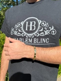 Real MOISSANITE Solid 14k Gold Plated 925 Silver Bangle Bracelet Mens Or Ladies -Harlem Bling Shop harlembling real moissanite solid 14k gold plated 925 silver bangle bracelet mens or ladies 76290.1665236146