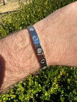 Real MOISSANITE Solid 925 Silver Bangle Bracelet Mens Or Ladies 40 Real MOISSANITE Solid 925 Silver Bangle Bracelet Mens Or Ladies -Harlem Bling Shop harlembling real moissanite solid 925 silver bangle bracelet mens or ladies 79767.1676485162