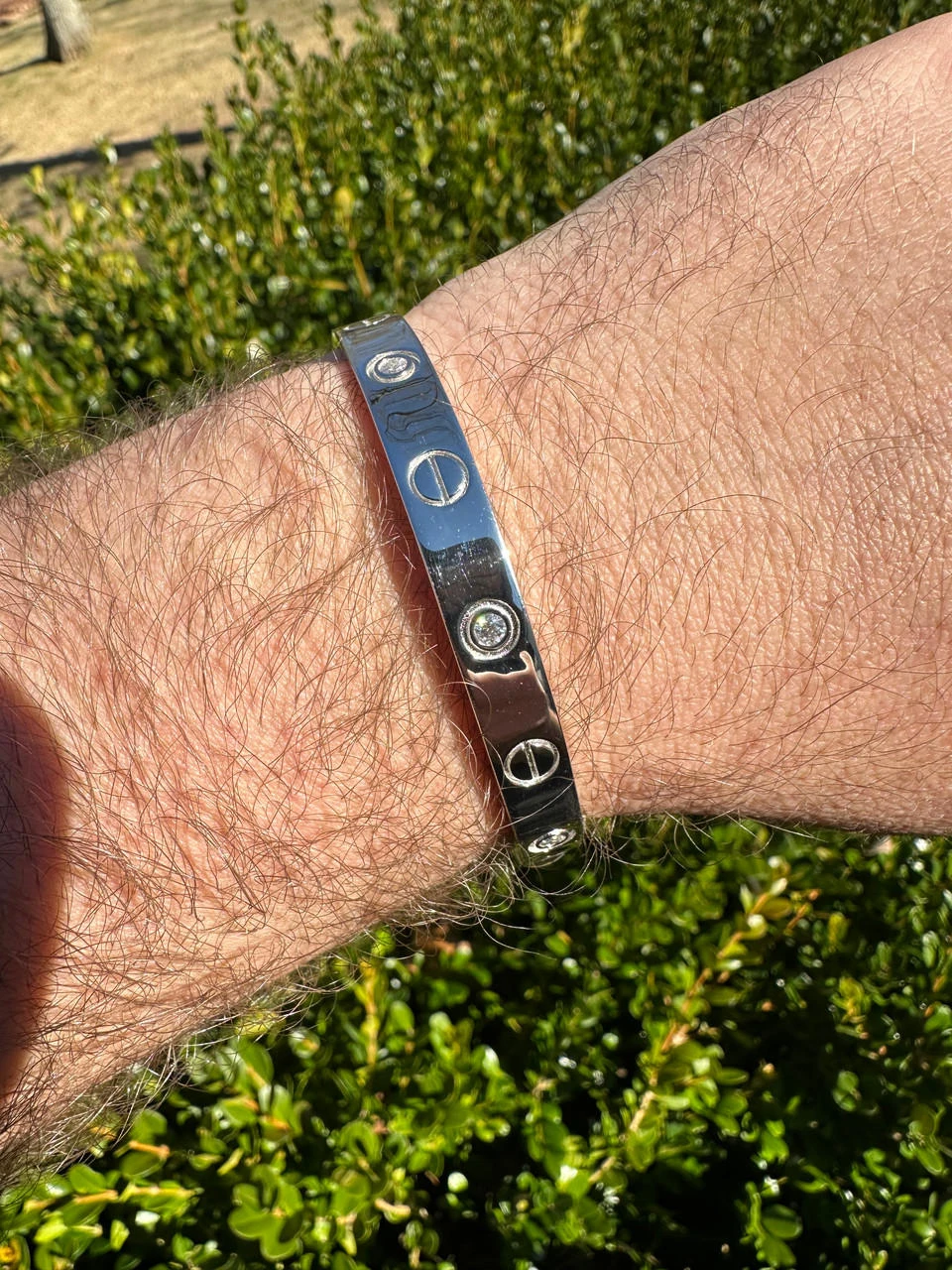 Real MOISSANITE Solid 925 Silver Bangle Bracelet Mens Or Ladies 21 Real MOISSANITE Solid 925 Silver Bangle Bracelet Mens Or Ladies - Image 19