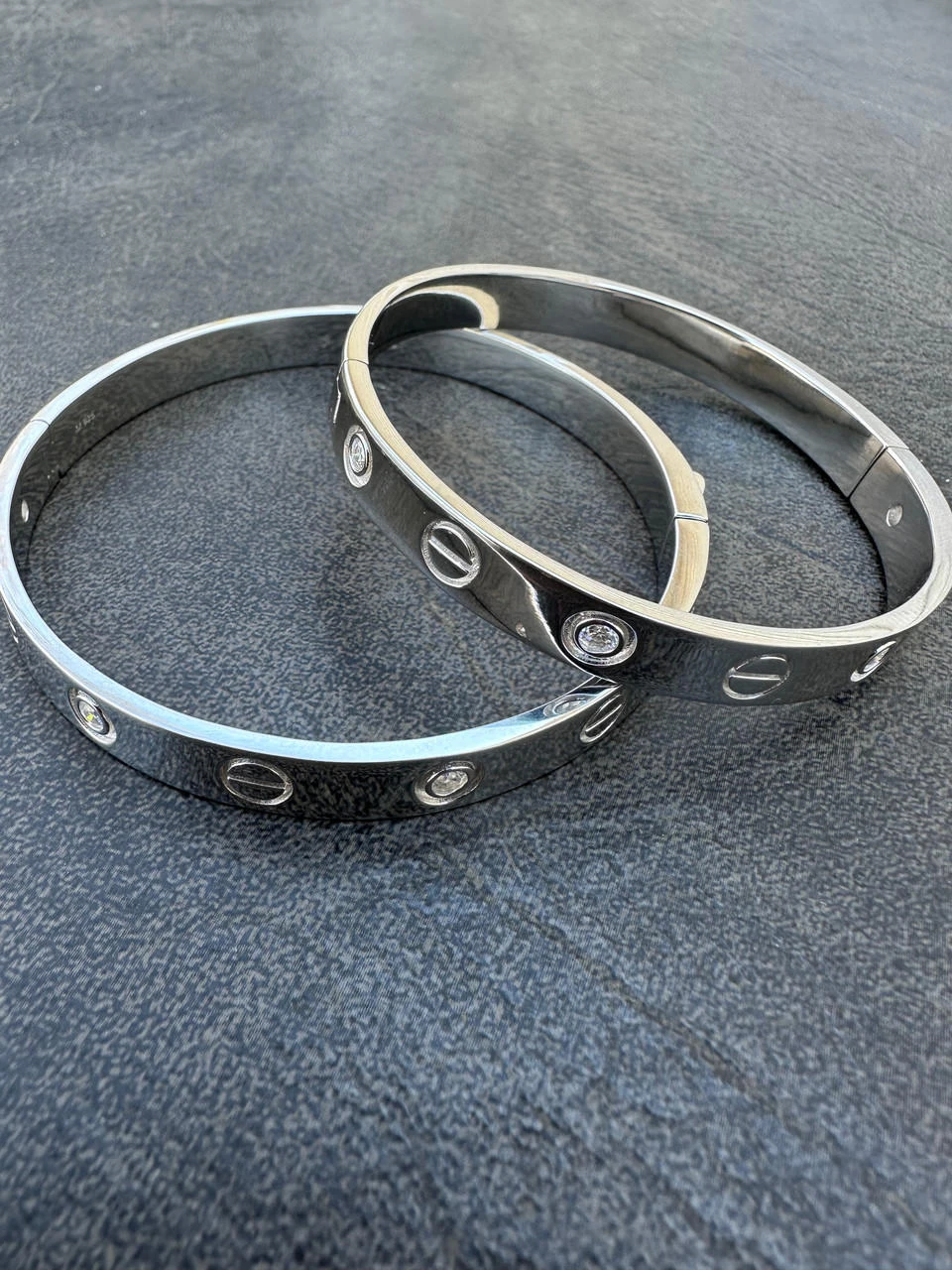 Real MOISSANITE Solid 925 Silver Bangle Bracelet Mens Or Ladies 12 Real MOISSANITE Solid 925 Silver Bangle Bracelet Mens Or Ladies - Image 10