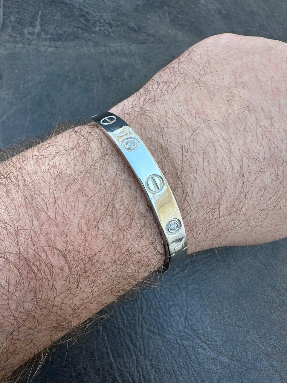 Real MOISSANITE Solid 925 Silver Bangle Bracelet Mens Or Ladies 16 Real MOISSANITE Solid 925 Silver Bangle Bracelet Mens Or Ladies - Image 14