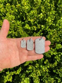 Real MOISSANITE Solid 925 Silver Dog Tag Iced Hip Hop Pendant Necklace - 3 Sizes 18 Real MOISSANITE Solid 925 Silver Dog Tag Iced Hip Hop Pendant Necklace - 3 Sizes -Harlem Bling Shop harlembling real moissanite solid 925 silver dog tag iced hip hop pendant necklace 3 sizes 51080.1664356675