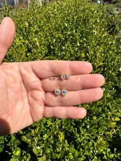 Real Moissanite Solitaire Stud Earrings Heart Shape Cut 14k Gold Over 925 Silver 34 Real Moissanite Solitaire Stud Earrings Heart Shape Cut 14k Gold Over 925 Silver -Harlem Bling Shop harlembling real moissanite solitaire stud earrings heart shape cut 14k gold over 925 silver 41982.1680292046