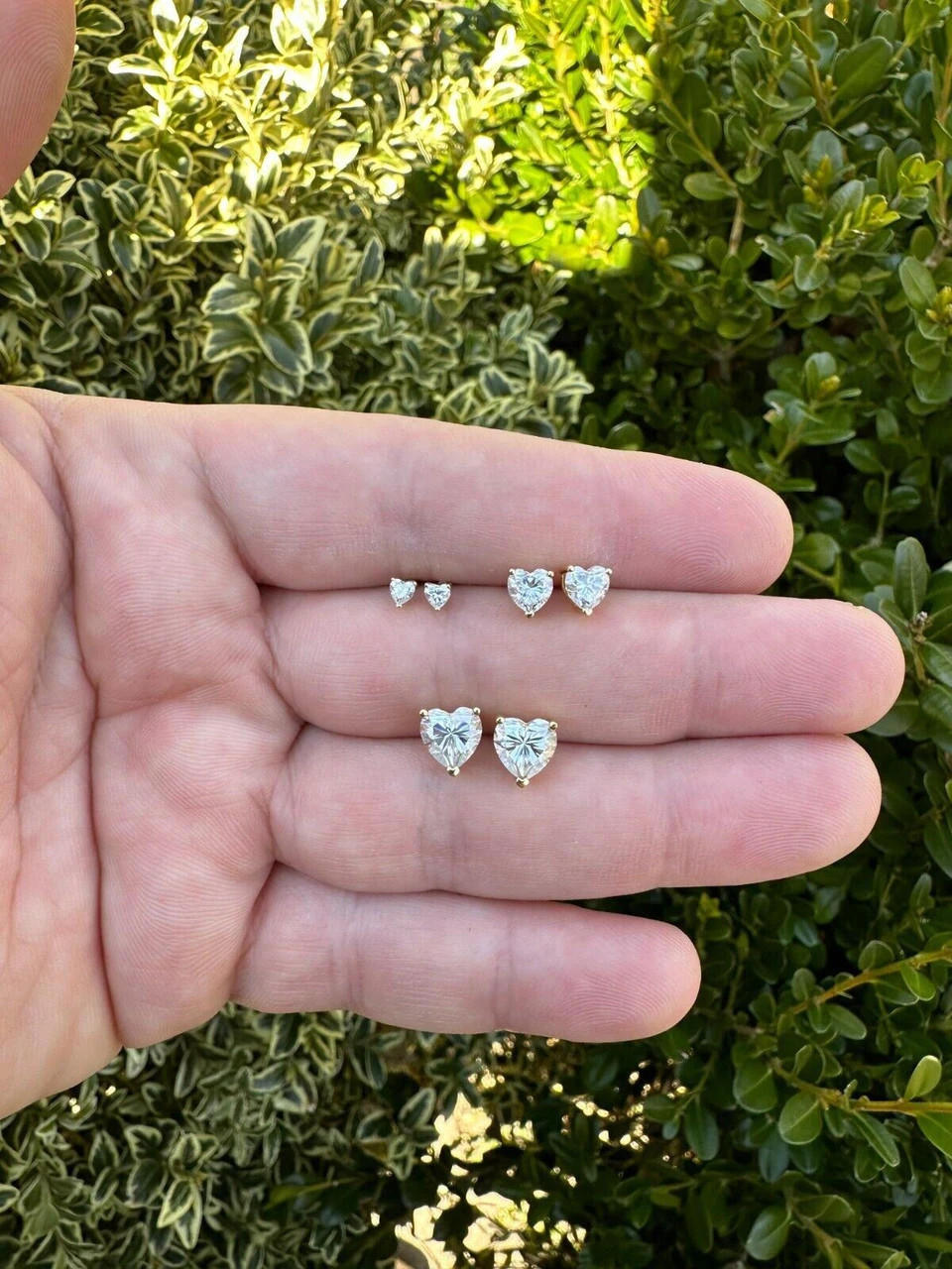 Real Moissanite Solitaire Stud Earrings Heart Shape Cut 14k Gold Over 925 Silver 17 Real Moissanite Solitaire Stud Earrings Heart Shape Cut 14k Gold Over 925 Silver - Image 15