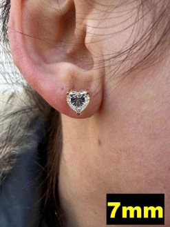 Real Moissanite Solitaire Stud Earrings Heart Shape Cut 14k Gold Over 925 Silver 31 Real Moissanite Solitaire Stud Earrings Heart Shape Cut 14k Gold Over 925 Silver -Harlem Bling Shop harlembling real moissanite solitaire stud earrings heart shape cut 14k gold over 925 silver 75814.1680291771