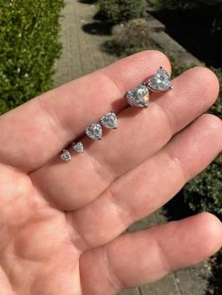 Real Moissanite Solitaire Stud Earrings Heart Shaped Fancy Cut 925 Silver 3-7mm 29 Real Moissanite Solitaire Stud Earrings Heart Shaped Fancy Cut 925 Silver 3-7mm -Harlem Bling Shop harlembling real moissanite solitaire stud earrings heart shaped fancy cut 925 silver 3 7mm 57598.1680292024