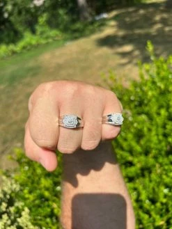 Real MOISSANITE Square Pinky Ring 925 Silver Hip Hop Iced Pass Diamond Tester 20 Real MOISSANITE Square Pinky Ring 925 Silver Hip Hop Iced Pass Diamond Tester -Harlem Bling Shop harlembling real moissanite square pinky ring 925 silver hip hop iced pass diamond tester 13731.1664300536