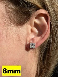 Real MOISSANITE Square Princess Stud Earrings 925 Silver Passes Diamond Tester 24 Real MOISSANITE Square Princess Stud Earrings 925 Silver Passes Diamond Tester -Harlem Bling Shop harlembling real moissanite square princess stud earrings 925 silver passes diamond tester 15160.1664355469