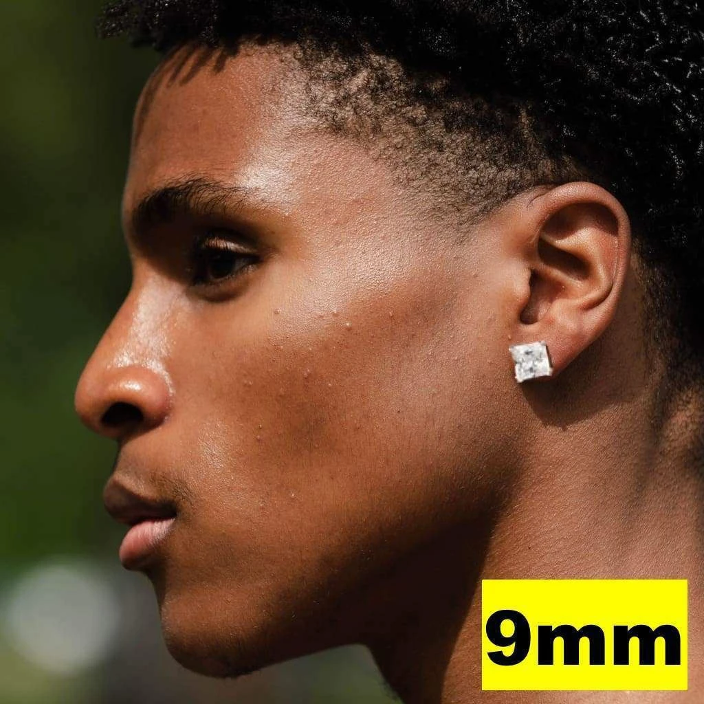 Real MOISSANITE Square Princess Stud Earrings 925 Silver Passes Diamond Tester 11 Real MOISSANITE Square Princess Stud Earrings 925 Silver Passes Diamond Tester - Image 9