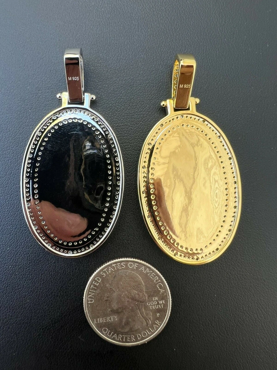 Real Moissanite St Christopher Necklace Pendant Iced Medallion Pass Diamond Test 9 Real Moissanite St Christopher Necklace Pendant Iced Medallion Pass Diamond Test - Image 7