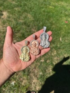 Real MOISSANITE St Jude San Judas Iced Pendant Necklace 925 Silver / 14k Gold 38 Real MOISSANITE St Jude San Judas Iced Pendant Necklace 925 Silver / 14k Gold -Harlem Bling Shop harlembling real moissanite st jude san judas iced pendant necklace 925 silver 14k gold 44609.1694828360