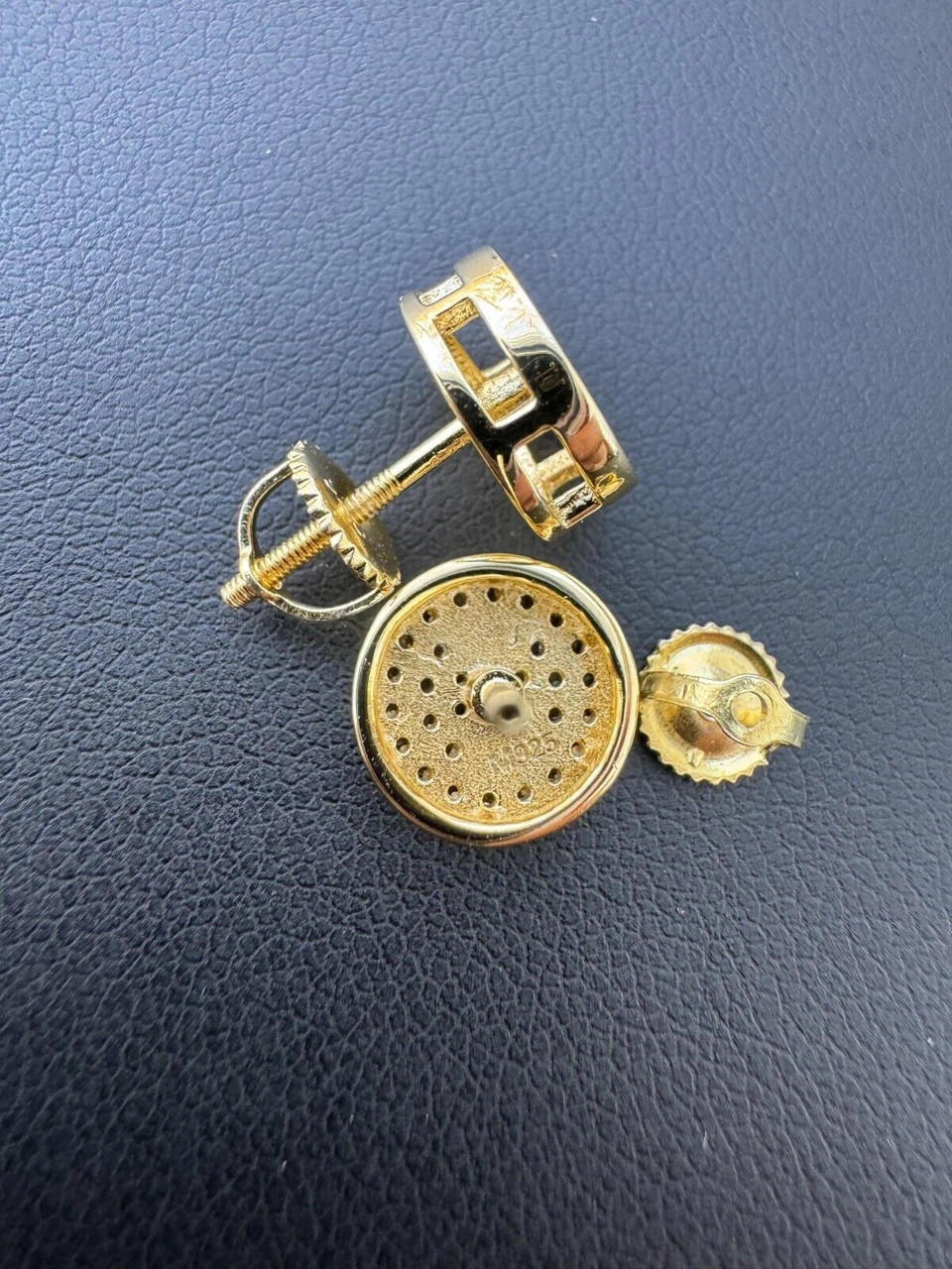 Real Moissanite Stud Earrings 925 Silver Iced Hip Hop Letter Initial Letter A-Z 8 Real Moissanite Stud Earrings 925 Silver Iced Hip Hop Letter Initial Letter A-Z - Image 6