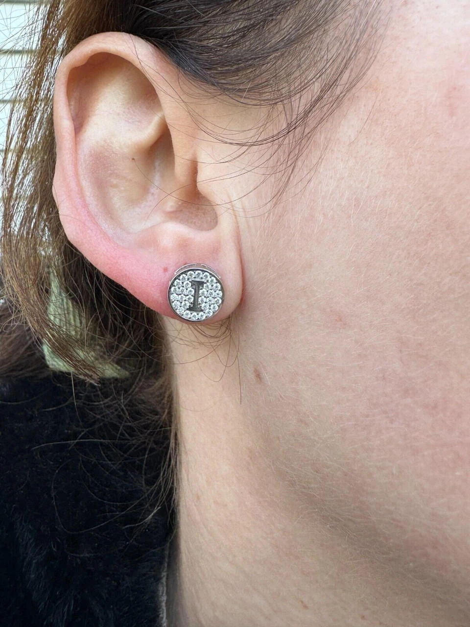 Real Moissanite Stud Earrings 925 Silver Iced Hip Hop Letter Initial Letter A-Z 20 Real Moissanite Stud Earrings 925 Silver Iced Hip Hop Letter Initial Letter A-Z - Image 18