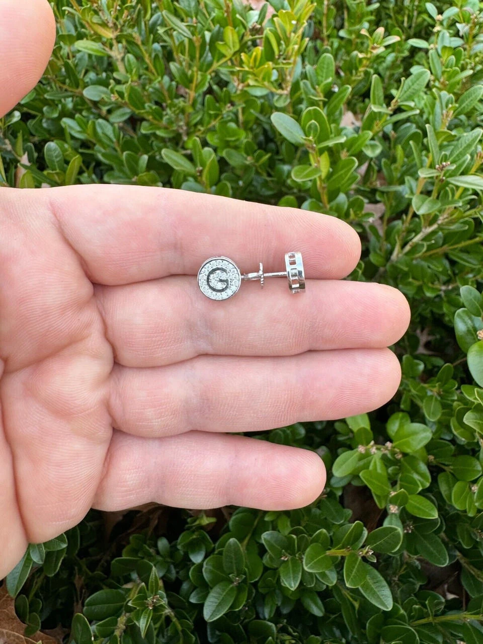 Real Moissanite Stud Earrings 925 Silver Iced Hip Hop Letter Initial Letter A-Z 16 Real Moissanite Stud Earrings 925 Silver Iced Hip Hop Letter Initial Letter A-Z - Image 14