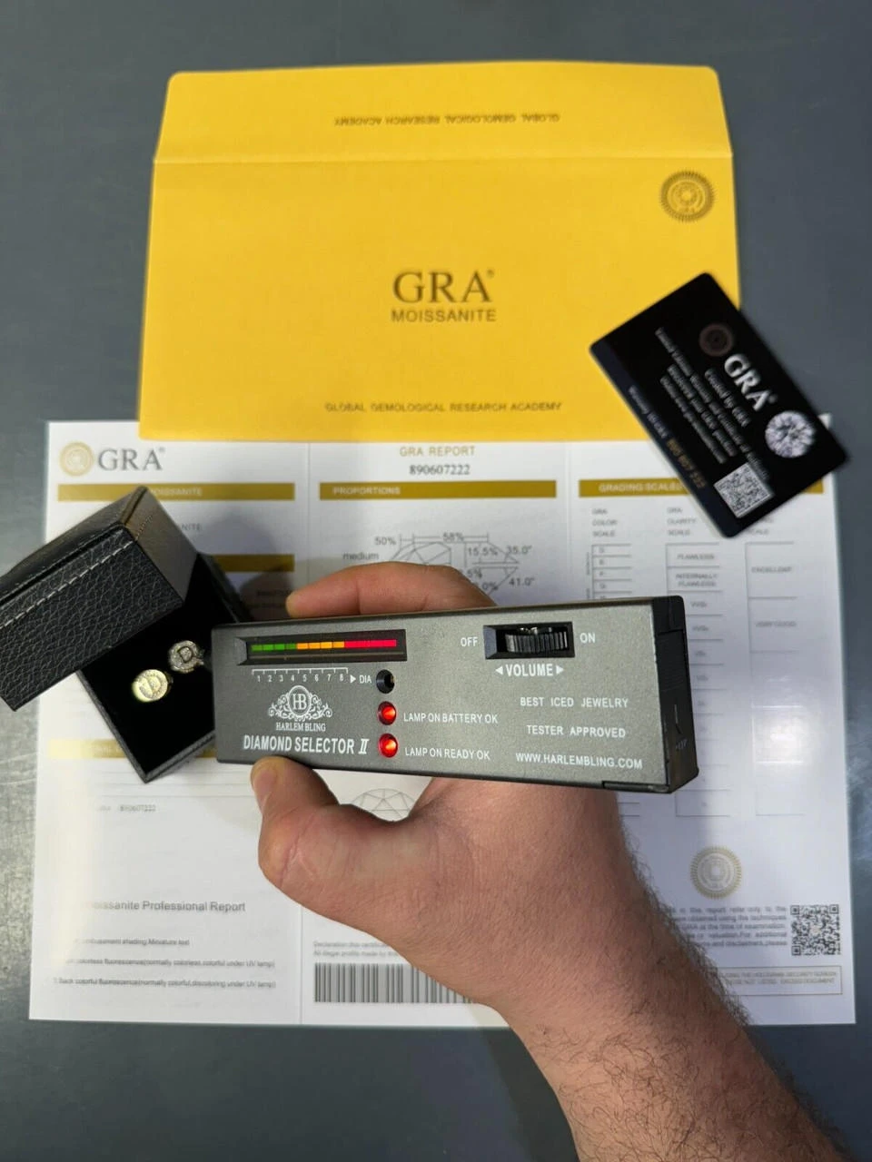 Real Moissanite Stud Earrings 925 Silver Iced Hip Hop Letter Initial Letter A-Z 9 Real Moissanite Stud Earrings 925 Silver Iced Hip Hop Letter Initial Letter A-Z - Image 7