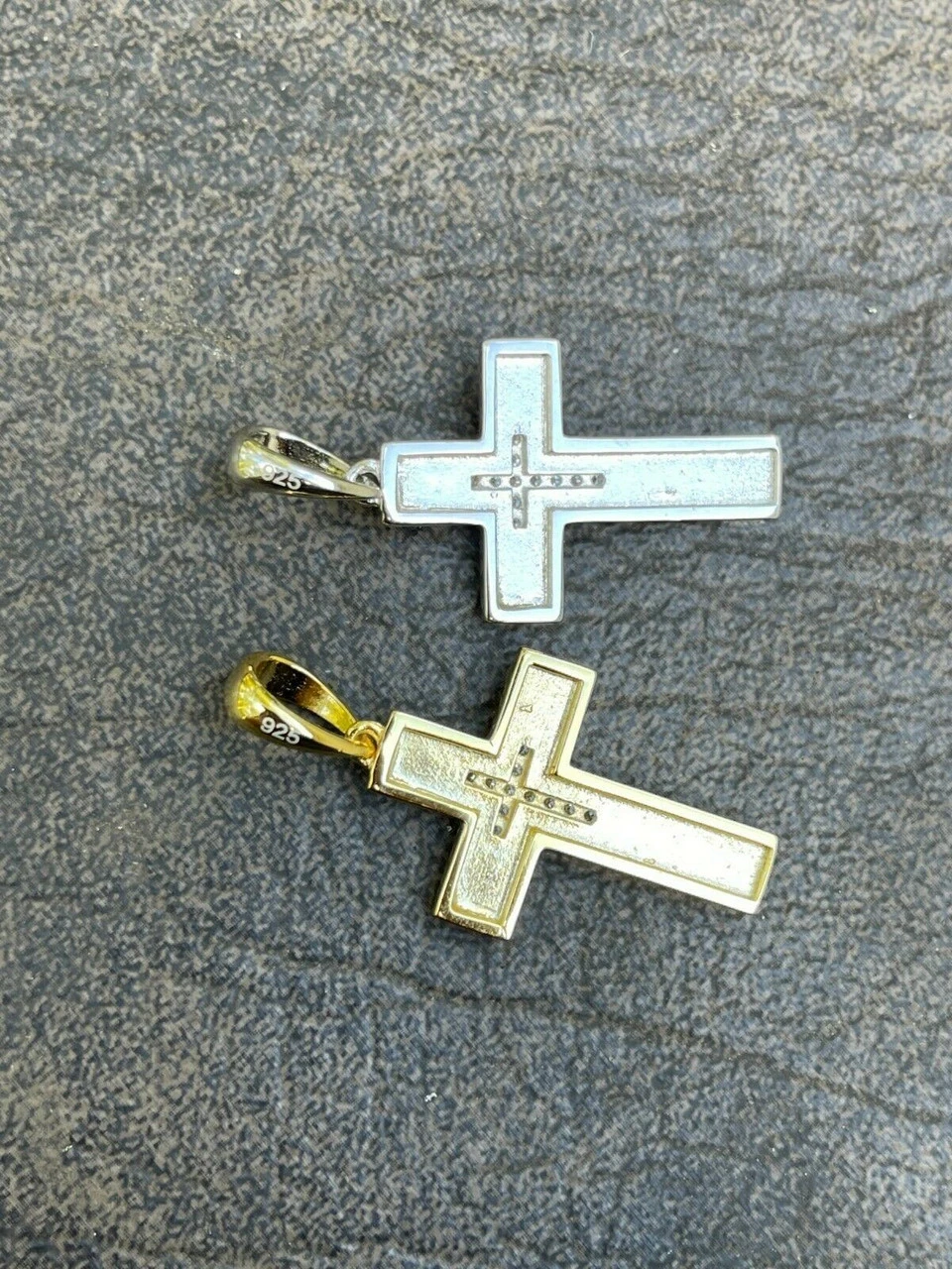 Real Natural Diamond Cross Pendant Necklace 1" Mens Ladies VS G 925 Silver Gold 9 Real Natural Diamond Cross Pendant Necklace 1" Mens Ladies VS G 925 Silver Gold - Image 7