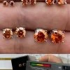 Real Orange Moissanite Screwback Stud Earrings 925 Silver 3-8mm Iced Pass Tester -Harlem Bling Shop harlembling real orange moissanite screwback stud earrings 925 silver 3 8mm iced pass tester 60346.1679340159