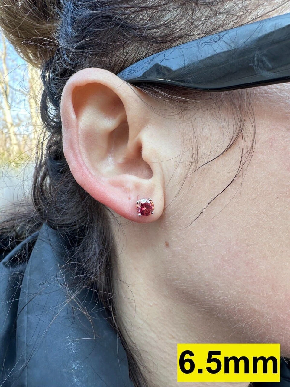 Real Pink Moissanite Screwback Stud Earrings 925 Silver 3-8mm Pass Diamond Test 9 Real Pink Moissanite Screwback Stud Earrings 925 Silver 3-8mm Pass Diamond Test - Image 7