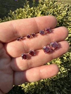 Real Pink Moissanite Screwback Stud Earrings 925 Silver 3-8mm Pass Diamond Test 24 Real Pink Moissanite Screwback Stud Earrings 925 Silver 3-8mm Pass Diamond Test -Harlem Bling Shop harlembling real pink moissanite screwback stud earrings 925 silver 3 8mm pass diamond test 19505.1676053197