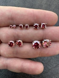 Real Pink Moissanite Screwback Stud Earrings 925 Silver 3-8mm Pass Diamond Test 33 Real Pink Moissanite Screwback Stud Earrings 925 Silver 3-8mm Pass Diamond Test -Harlem Bling Shop harlembling real pink moissanite screwback stud earrings 925 silver 3 8mm pass diamond test 22289.1676053252
