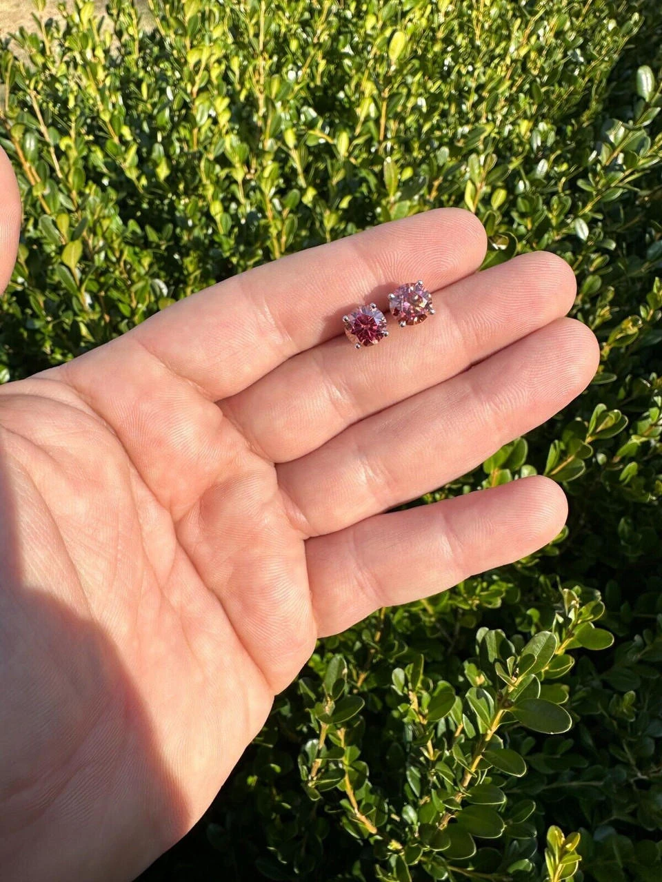 Real Pink Moissanite Screwback Stud Earrings 925 Silver 3-8mm Pass Diamond Test 20 Real Pink Moissanite Screwback Stud Earrings 925 Silver 3-8mm Pass Diamond Test - Image 18