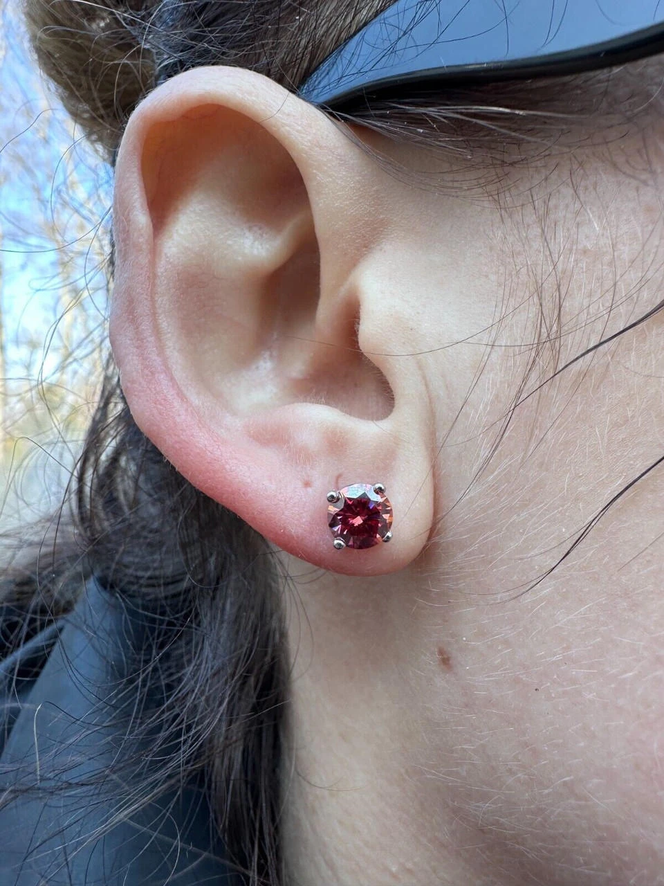 Real Pink Moissanite Screwback Stud Earrings 925 Silver 3-8mm Pass Diamond Test 12 Real Pink Moissanite Screwback Stud Earrings 925 Silver 3-8mm Pass Diamond Test - Image 10