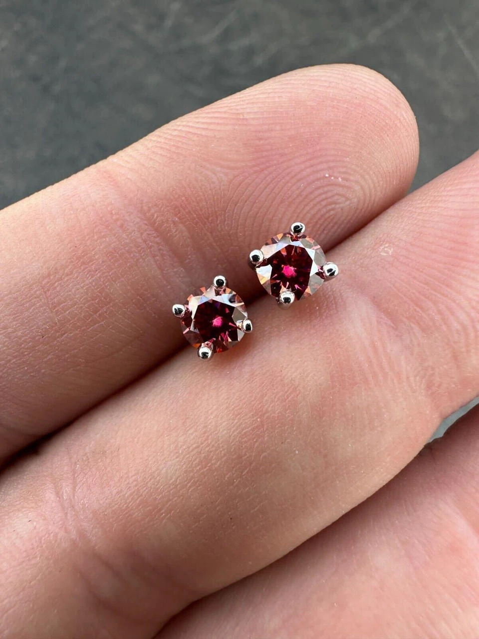 Real Pink Moissanite Screwback Stud Earrings 925 Silver 3-8mm Pass Diamond Test 22 Real Pink Moissanite Screwback Stud Earrings 925 Silver 3-8mm Pass Diamond Test - Image 20