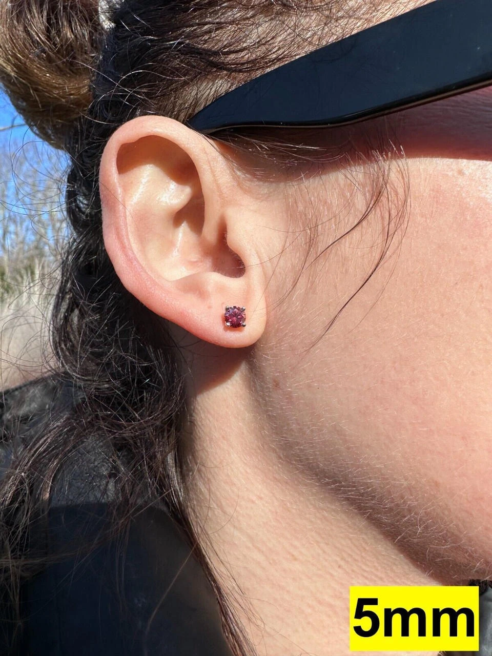 Real Pink Moissanite Screwback Stud Earrings 925 Silver 3-8mm Pass Diamond Test 10 Real Pink Moissanite Screwback Stud Earrings 925 Silver 3-8mm Pass Diamond Test - Image 8