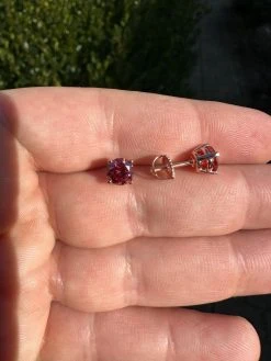 Real Pink Moissanite Stud Earrings 14k Rose Gold 925 Silver Mens Ladies 3-8mm 31 Real Pink Moissanite Stud Earrings 14k Rose Gold 925 Silver Mens Ladies 3-8mm -Harlem Bling Shop harlembling real pink moissanite stud earrings 14k rose gold 925 silver mens ladies 3 8mm 82936.1676053015