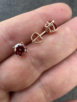 Real Pink Moissanite Stud Earrings 14k Rose Gold 925 Silver Mens Ladies 3-8mm 29 Real Pink Moissanite Stud Earrings 14k Rose Gold 925 Silver Mens Ladies 3-8mm -Harlem Bling Shop harlembling real pink moissanite stud earrings 14k rose gold 925 silver mens ladies 3 8mm 96128.1676052846