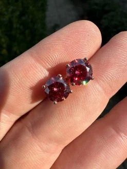 Real Pink Moissanite Stud Earrings 14k Rose Gold 925 Silver Mens Ladies 3-8mm 23 Real Pink Moissanite Stud Earrings 14k Rose Gold 925 Silver Mens Ladies 3-8mm -Harlem Bling Shop harlembling real pink moissanite stud earrings 14k rose gold 925 silver mens ladies 3 8mm 97863.1676052952