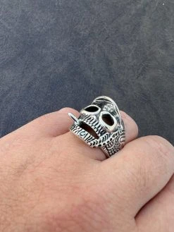 Real Plain Solid 925 Sterling Silver Punk Goth Skull Smoking Cigar/Joint Ring -Harlem Bling Shop harlembling real plain solid 925 sterling silver punk goth skull smoking cigarjoint ring 78263.1672851634