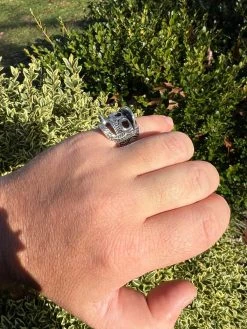 Real Plain Solid 925 Sterling Silver Punk Goth Skull Smoking Cigar/Joint Ring -Harlem Bling Shop harlembling real plain solid 925 sterling silver punk goth skull smoking cigarjoint ring 86899.1672851809