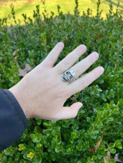 Real Plain Solid 925 Sterling Silver Punk Goth Skull Smoking Cigar/Joint Ring -Harlem Bling Shop harlembling real plain solid 925 sterling silver punk goth skull smoking cigarjoint ring 93271.1672851695