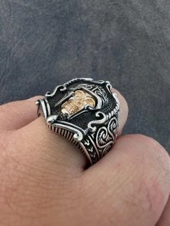 Real Plain Solid 925 Sterling Silver Viking Warrior Draugr Gladiator Skull Ring -Harlem Bling Shop harlembling real plain solid 925 sterling silver viking warrior draugr gladiator skull ring 61379.1672851589