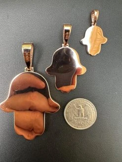 Real Rose Gold & 925 Sterling Silver Hamsa Evil Eye Hand Iced MOISSANITE Pendant 29 Real Rose Gold & 925 Sterling Silver Hamsa Evil Eye Hand Iced MOISSANITE Pendant -Harlem Bling Shop harlembling real rose gold and 925 sterling silver hamsa evil eye hand iced moissanite pendant 26317.1694222387