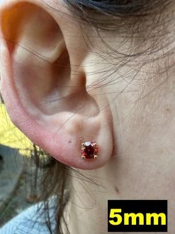 Real Ruby Red Moissanite Screwback Stud Earrings 14k Gold Over 925 Silver 3-8mm 32 Real Ruby Red Moissanite Screwback Stud Earrings 14k Gold Over 925 Silver 3-8mm -Harlem Bling Shop harlembling real ruby red moissanite screwback stud earrings 14k gold over 925 silver 3 8mm 05655.1679340029