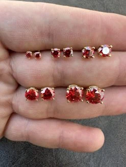 Real Ruby Red Moissanite Screwback Stud Earrings 14k Gold Over 925 Silver 3-8mm 36 Real Ruby Red Moissanite Screwback Stud Earrings 14k Gold Over 925 Silver 3-8mm -Harlem Bling Shop harlembling real ruby red moissanite screwback stud earrings 14k gold over 925 silver 3 8mm 36597.1679340141