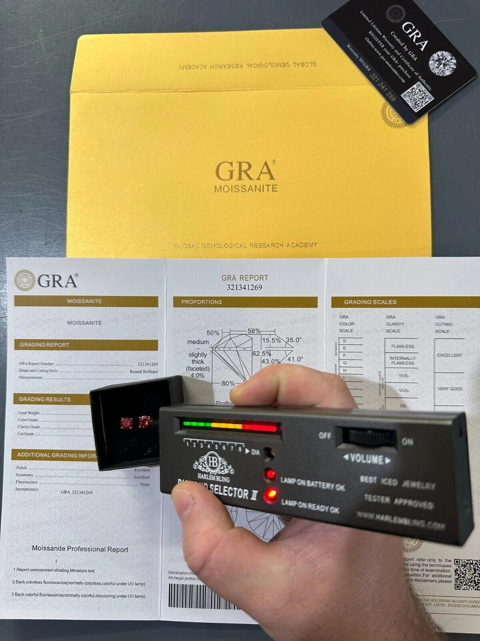 Real Ruby Red Moissanite Screwback Stud Earrings 925 Silver 3-8mm Iced Pass Test 9 Real Ruby Red Moissanite Screwback Stud Earrings 925 Silver 3-8mm Iced Pass Test - Image 7