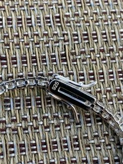 Real Silver 2mm Tennis Bracelet MOISSANITE Pass Diamond Tester Mens Ladies Iced -Harlem Bling Shop harlembling real silver 2mm tennis bracelet moissanite pass diamond tester mens ladies iced 98349.1664377948